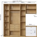 Ver imagem 3 de Quarto Modulado Casal Completo Provençal Americano com 5 Peças 100% MDF Infinity Bege/Savana/Branco