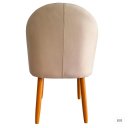 Ver imagem 3 de Kit 4 Cadeiras de Jantar Lua Pe Palito Suede Bege