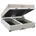 Ver imagem 6 de Cama Box Baú Queen Sintético Bipartido+ Colchão Queen Ortobom Airtech Molas SpringPocket 65x158x198