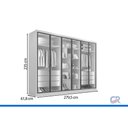 Ver imagem 3 de Guarda Roupa Casal 6 Portas Vid 6GAVS Madri Peroba Europa