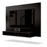 Painel para TV Até 43 Polegada com 2 Nichos  New Faro Preto - 1