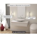 Ver imagem 6 de Conjunto Bancada para Banheiro 80cm com Cuba Canoa L45 800W Metrópole Branco/Chess