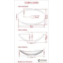 Ver imagem 5 de Conjunto Bancada para Banheiro 80cm com Cuba Canoa L45 800W Metrópole Marrom/Carvalho