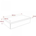 Ver imagem 4 de Conjunto Bancada para Banheiro 80cm com Cuba Canoa L45 800W Metrópole Marrom/Carvalho Dark