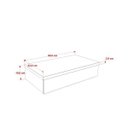 Ver imagem 4 de Conjunto Bancada para Banheiro 80cm com Cuba Canoa L45 800W Metrópole Marrom/Nogal