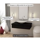 Ver imagem 6 de Conjunto Bancada para Banheiro 80cm com Cuba Canoa L45 800W Metrópole Preto/Ônix