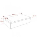 Ver imagem 4 de Conjunto Bancada para Banheiro 80cm com Cuba Canoa L45 800W Metrópole Preto/Ônix