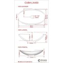 Ver imagem 5 de Conjunto Bancada para Banheiro 80cm com Cuba Canoa L45 800W Metrópole Branco/Snow