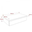 Ver imagem 4 de Conjunto Bancada para Banheiro 80cm com Cuba Canoa L45 800W Metrópole Branco/Snow
