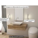 Ver imagem 6 de Conjunto Bancada para Banheiro 80cm com Cuba Rt45 800W Metrópole 