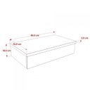 Ver imagem 4 de Conjunto Bancada para Banheiro 80cm com Cuba RT45 800W Metrópole Marrom/Carvalho