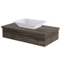 Ver imagem 3 de Conjunto Bancada para Banheiro 80cm com Cuba Rt45 800W Metrópole 