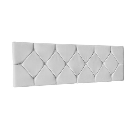 Cabeceira Painel Cama Box Casal 160 cm Mariana- Branco Corino