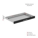 Ver mais imagens de Mapoteca Mont 5 Gavetas 71,3cm x 120,4cm Aço Preto