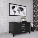 Ver imagem 1 de Mapoteca Mont 5 Gavetas 71,3cm x 120,4cm Aço Preto