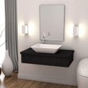 Ver imagem 1 de Conjunto Bancada para Banheiro 80cm com Cuba Rt45 800W Metrópole 