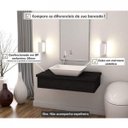 Ver imagem 6 de Conjunto Bancada para Banheiro 80cm com Cuba RT45 800W Metrópole Preto/Onix