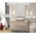 Ver imagem 6 de Conjunto Bancada para Banheiro 80cm com Cuba RT45 800W Metrópole Branco/Snow