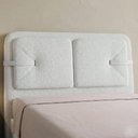 Ver imagem 2 de Cabeceira Cama Queen 160cm Nalu Bouclê Creme Z37 - Mpozenato