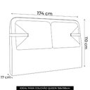 Ver imagem 4 de Cabeceira Cama Queen 160cm Nalu Bouclê Creme Z37 - Mpozenato