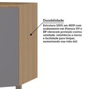 Ver imagem 4 de Balcão de Cozinha Canto Diagonal 74cm 1 Porta sem Tampo Slim Luciane Móveis