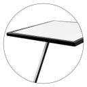 Ver imagem 5 de Conjunto Mesa de Canto Industrial Dupla Lateral Sieger Decoração para Sala Preto/Branco