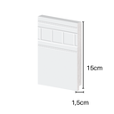 Ver imagem 2 de Rodapé Poliestireno 15cm Branco 53115 Arquitech Versalhes