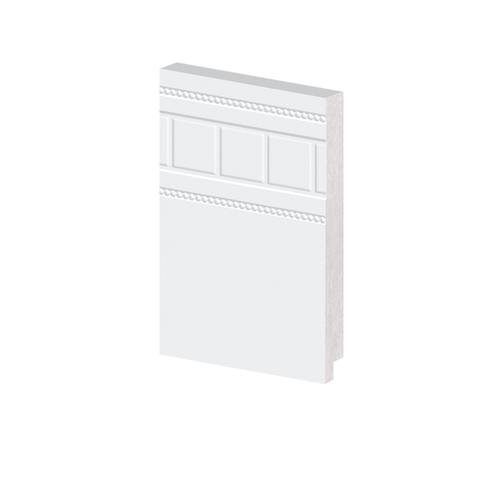 Rodapé Poliestireno 15cm Branco 53115 Arquitech Versalhes