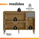Ver imagem 5 de Balcão de Cozinha 1,20m 3 Portas 1 Gaveta Surya
