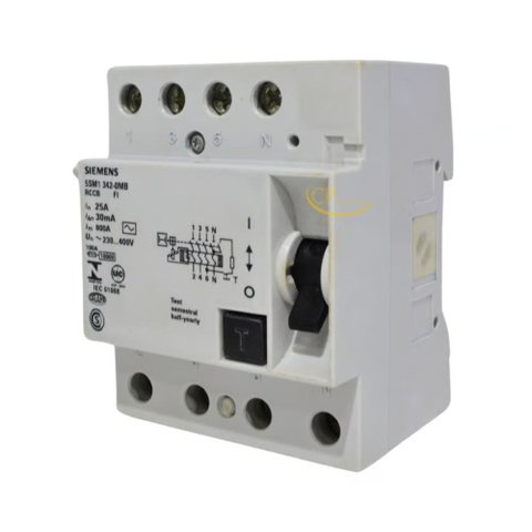 Disjuntor Interruptor Dr Tetrapolar 5sm1-347 30ma80a Siemens