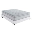 Ver imagem 1 de Cama Box Viúva 128 Tecido Sintetico Branco com Colchão Toronto Molas Ensacadas Branco D33