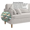 Ver imagem 7 de Sofá Living 3 Lugares Bipartido com Pés em Madeira Maciça 172cm Manágua Yescasa