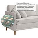 Ver imagem 7 de Sofá Living 3 Lugares Bipartido com Pés em Madeira Maciça 172cm Manágua Yescasa