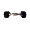Ver imagem 1 de Halteres Sextavado Injetado com Pegada Cromada 2,0kg