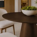 Ver imagem 5 de Mesa de Jantar Muniz Redonda Madeira Maciça 120cm Chocolate
