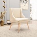 Ver imagem 2 de Cadeira Sala de Jantar Pé Palito Natural Kit 2 Liz Boucle Bege D03 - D’Rossi