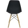 Cadeira Charles Eames Eiffel Wood Design Preto Preta - 4