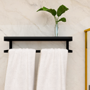 Ver imagem 1 de Toalheiro para Banheiro Mdf Preto 45 Cm