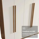 Ver imagem 7 de Guarda-Roupa Casal 6 Portas Batentes Saturno Madesa