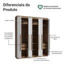 Ver imagem 5 de Guarda-Roupa Casal 6 Portas Batentes Saturno Madesa