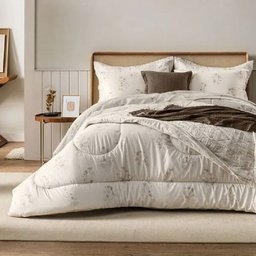 Jogo de Cama Casal Estampa Corinne 4 Pcs 160 Fios Karsten - 2