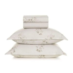 Jogo de Cama Casal Estampa Corinne 4 Pcs 160 Fios Karsten