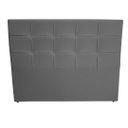 Ver imagem 1 de Cabeceira De Cama Box Luiza King 195cm X 106cm Suede Cinza Mz Decor