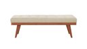 Ver imagem 1 de Puff Decorativo Recamier Madri - Tecido Linho Palha