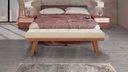 Ver imagem 2 de Puff Decorativo Recamier Madri - Tecido Linho Palha