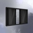 Ver imagem 2 de Janela Aco Veneziana C/g 100 X 12 X 200cm Preta - Riobras