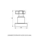 Ver imagem 2 de Acabamento Registro Base Docol 1-2\' e 3-4\' e 1 (pequeno) - Likeflex
