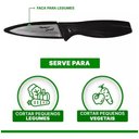 Ver imagem 2 de Jogo de Facas Faqueiro Cozinha Antiaderente 3 Peças Inox:preto