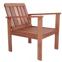 Ver imagem 5 de Conjunto para Área Externa de Madeira Maciça Poltrona Namoradeira e Mesa de Centro Yescasa