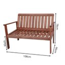 Ver mais imagens de Conjunto para Área Externa de Madeira Maciça Poltrona Namoradeira e Mesa de Centro Yescasa